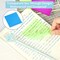 Transparent Sticky Notes (300 Sheets) with 400 Color Index Tabs - Waterproof Memo Pads for Office & School